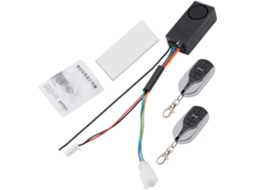 Alarme elétrico com controle remoto sem fio, antifurto, à prova d'água, sistema de entrada com chave.