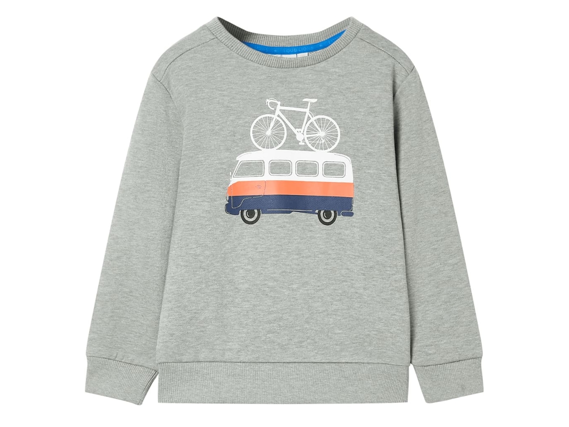 Sweatshirt Para Criança Cor Caqui-claro Mesclado 116