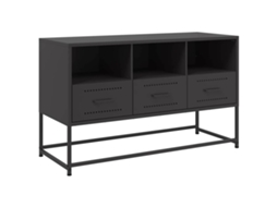 Móvel de Tv 100,5x39x60,5 Cm Aço Preto MAISON EXCLUSIVE