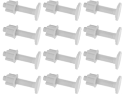Conjunto De 12 Parafusos Para Assento Sanitário Anneome, Expansores De Borracha Pp À Prova D Água Para Reparo Rápido E