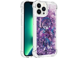 Capa Liquid Cover Soft Brilhante para iPhone 13 Pro HONGWE. Roxo