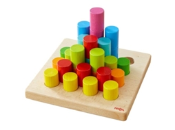 Haba, Brinquedo Educativo De Cilindro De Jogo Com Encaixe De Madeira, Colorido