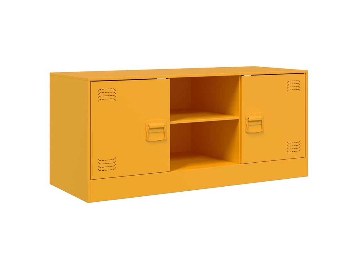 Tv Cabinet, Tv Cabinets Vidaxl Amarelo Aço (n/a)
