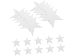 120 Estrelas Decorativas De Papel Com Glitter, Estampadas Para Projetos Diy, Painéis De Exibição, Decorações