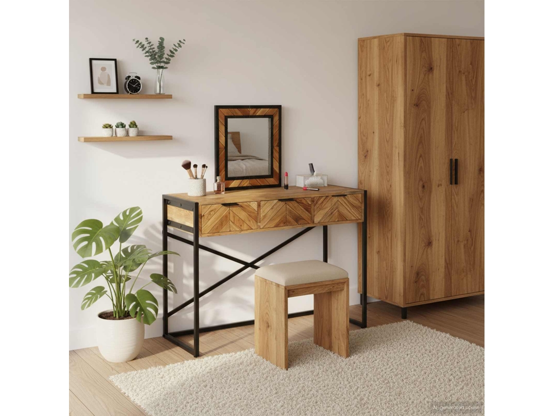 Vidaxl Mesa De Vestir Castanho 100 X 40 X 120 Cm