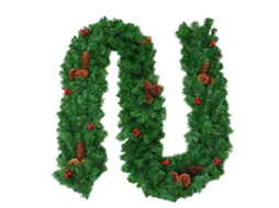 Decoração de Natal com Led, Guirlanda de 2.7m para Portas, Lareiras, Janelas e Jardim LAXISCREED