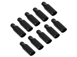 10 Capas Protetoras para Torneira de Cerveja Preto Pvc Acessório Higiene Produção 15mm S/MARCA