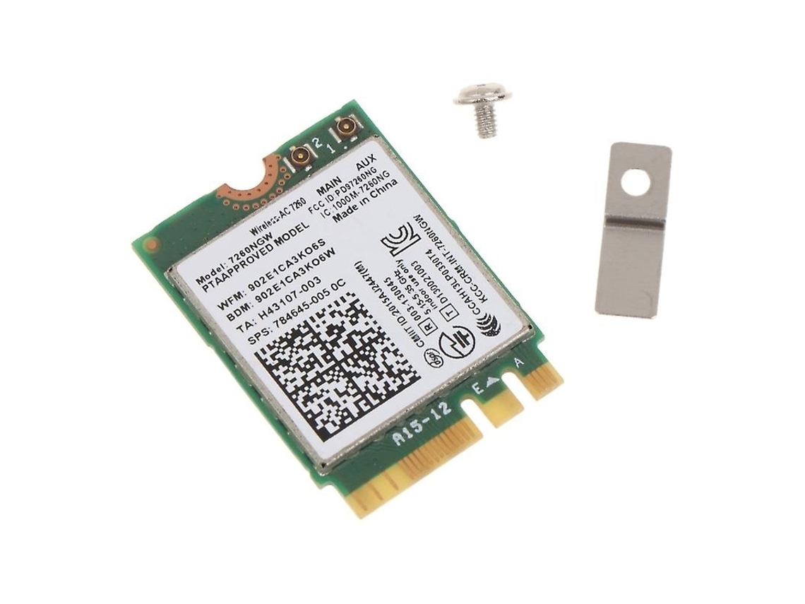 Lurelia Placa Wi-fi M.2 Ngff Ac7260 Ac7265 Wi-fi 5 Dual Band 2,4/5 Ghz Bluetooth 4.0