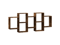 Wall Shelf, Wall Shelves Vidaxl Marrom Madeira Processada (159 X 18 X 65 Cm)