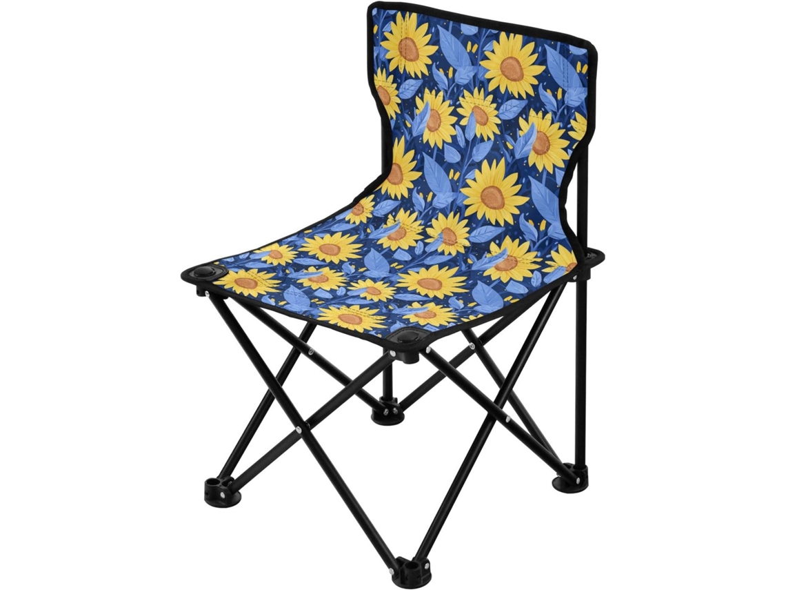 Cadeiras de Camping Alipis em Ferro e Tecido e Aço e Pe Dobrável, Leve, Resistente Ideal para Camping