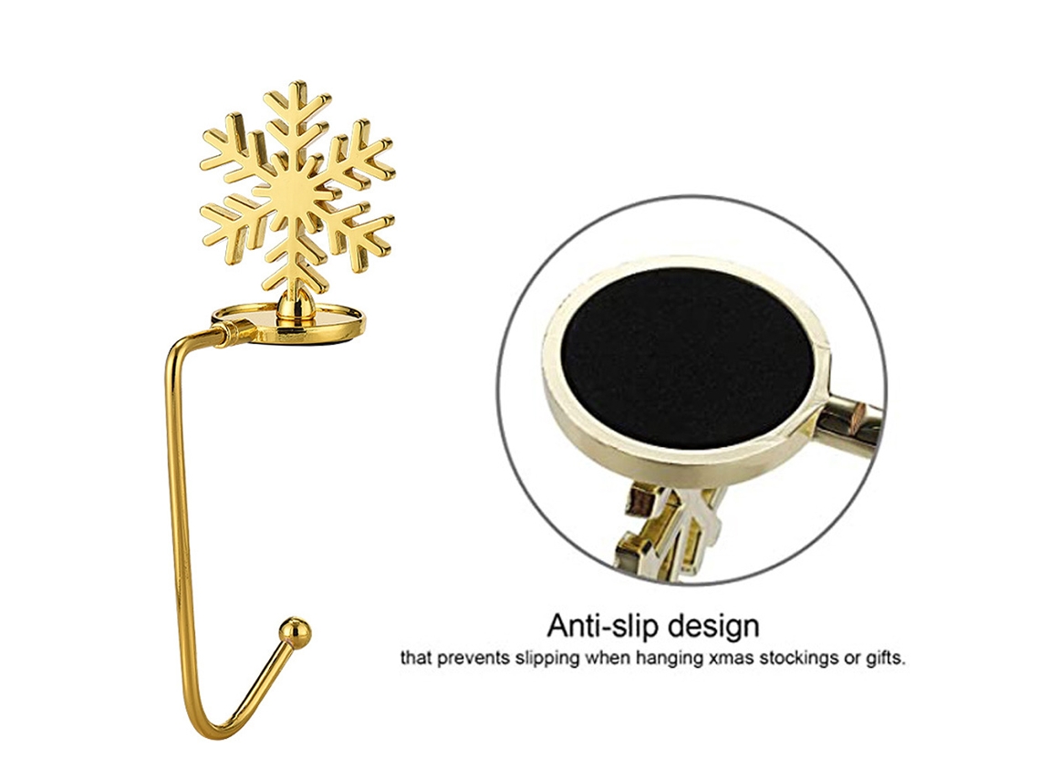 Suporte Para Meia De Natal Para Lareira, Ganchos Em Formato De Rena, Ganchos De Segurança Para Lareira, Acessórios Para Festa De N Aquaforge