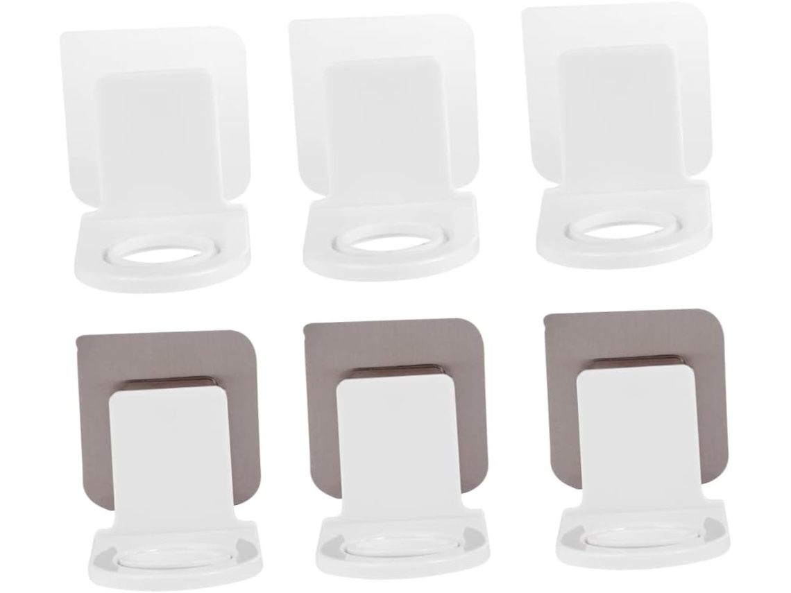 Organizador De Chuveiro De 6 Peças Sem Furos, Suporte Adesivo Para Sabonete Líquido E Shampoo, Prate Gokoco