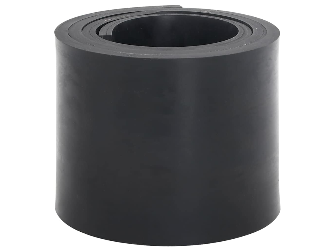Vidaxl Borda De Borracha Para Arado De Neve Preto 180x15x1 Cm