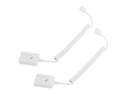 Cabo Retrátil Anti-perda De 1,2 M Em Abs Branco Para Celular, 2 Unidades.