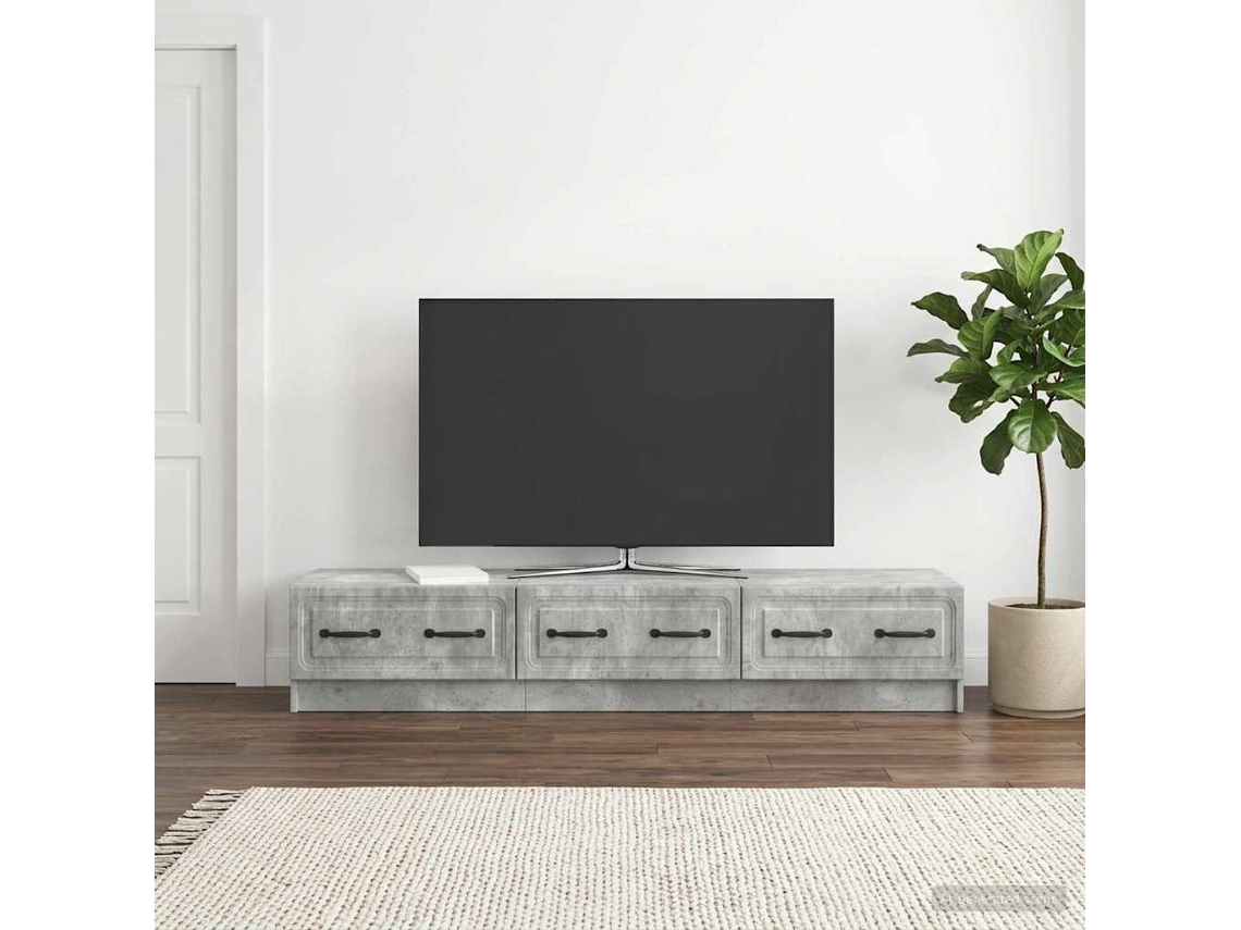 Vidaxl Gabinete Para Tv Com Gaveta Cinzento Cimento 147 X 34,5 X 27 Cm