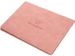 Capa Para Chá De Bebê Abaodam Em Couro Rosa, Pasta Para Certificados De Bebê, Organizador Portátil Para Documentos