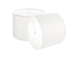Abajur De Linho Branco Em Forma De Tambor 33 X 25 Cm 2 Peças Vevor