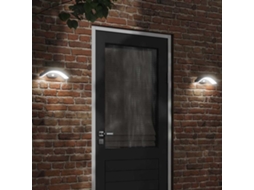 Vidaxl Candeeiro Parede Led Exterior C/ Sensor Alumínio Fundido Preto