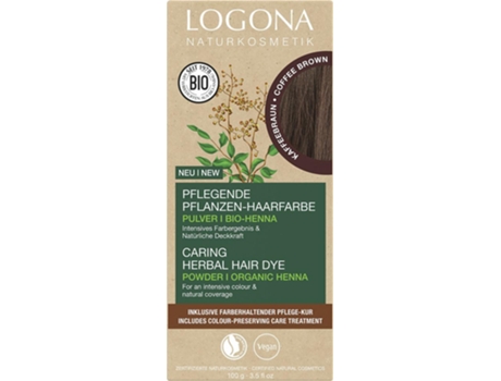 Logona Herbal Hair Dye Tinta de Cabelo Castanho