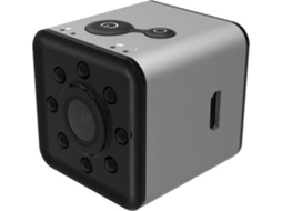 Mini Câmera Wifi Full Hd 1080P À Prova D'Água Gravador de Vídeo Visão Noturna 155 Graus Grande Angularprata YIZHOOD