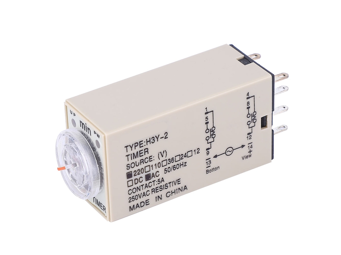 Relé De Tempo Laxiscreed H3y-2 Com Atraso Energizado E Versão Multi-tensão