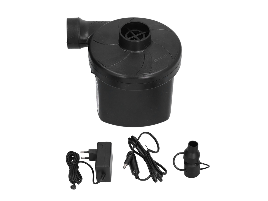 Bomba de ar elétrica DC 12V, portátil, multifuncional, 3 bocais, camping LAXISCREED