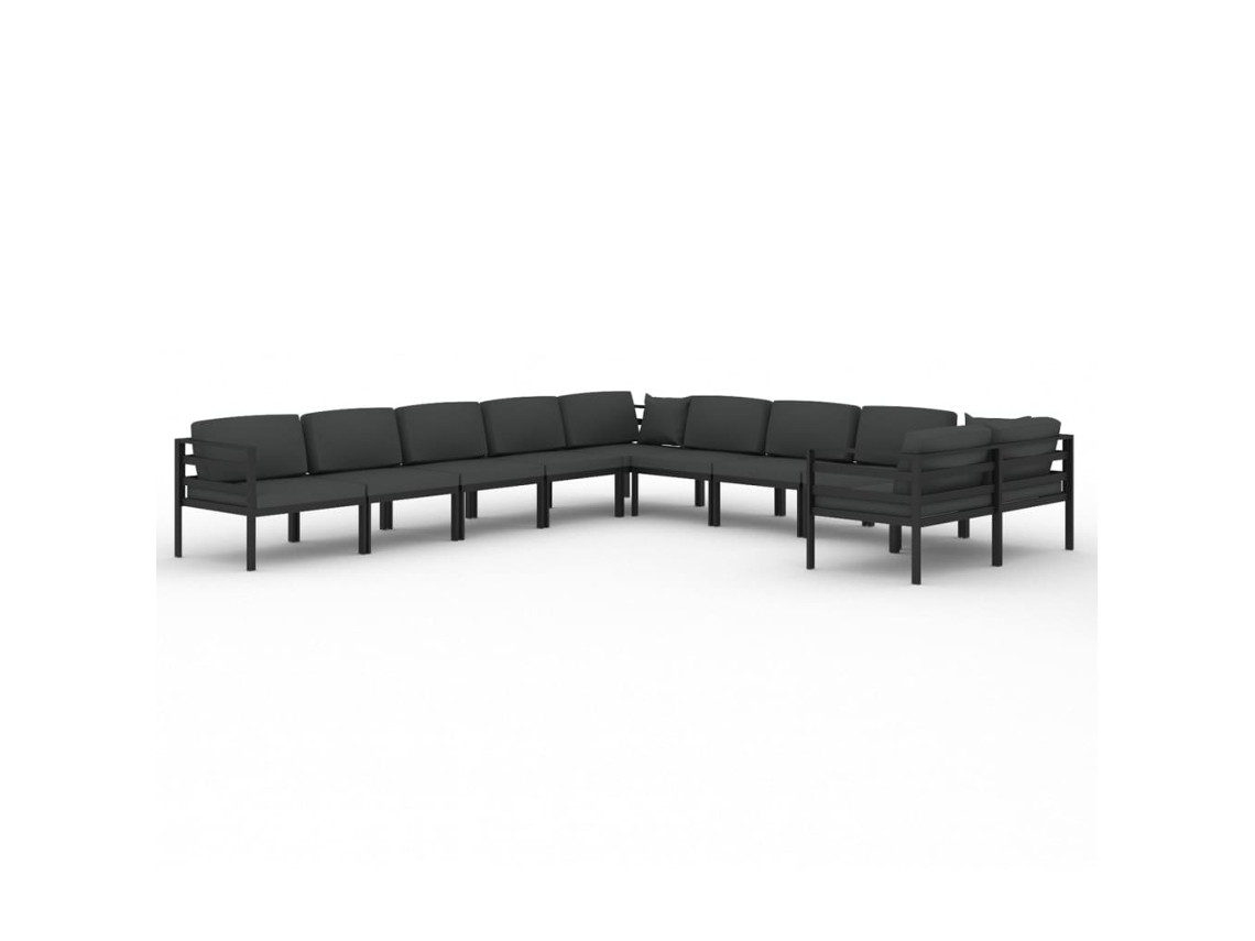 Garden Lounge Set, Garden Lounge Sets Vidaxl Antracite Alumínio (n/a)