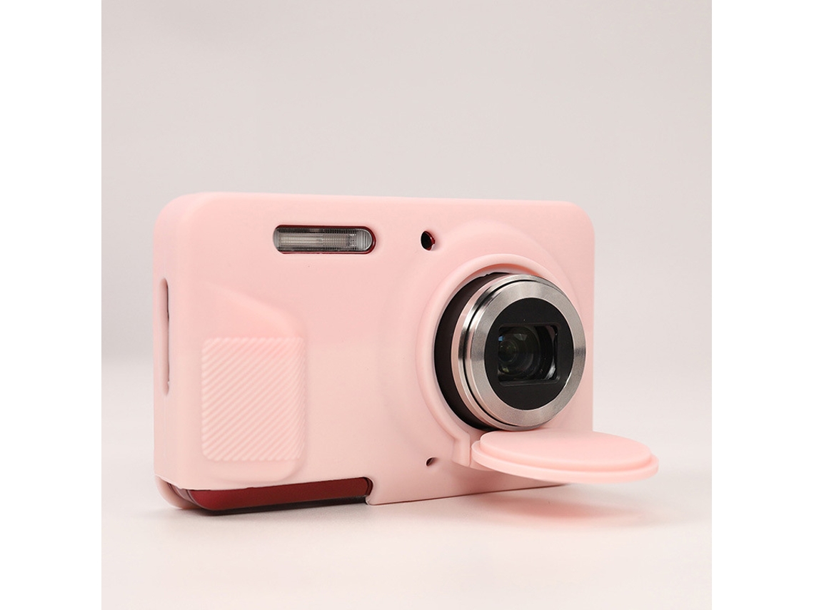 Capa Silicone HEXINYIGJLY para Kodak Pixpro Fz55tampa Objetiva Removível, Anti Risco, Leve Rosa Claro