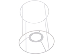 Luminária De Mesa Moderna Em Metal Branco Com Soquete E27