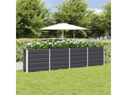 Vidaxl Floreira Antracite 320 X 40 X 75 Cm Aço