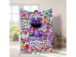 2024 Novos Critters Sorridentes Cobertor Para Gatos Cochilo Para Cachorro E Cochilo Cobertor Para Boneca Catnat Cobertor De Feltro-aquaforge