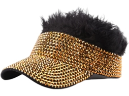 Boné de Beisebol Estiloso com Aplicações de Strass SFUSHOS