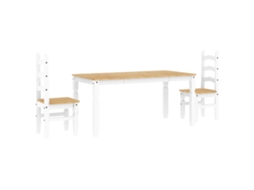 Conjunto de Jantar Panama Madeira Pinho Maciça 3 Pcs MAISON EXCLUSIVE