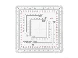 Escala De Coordenadas E Transferidor Para Leitura Mapas, Régua De Grade 1 25000 63360, Ferramenta De Navegação Terrestre