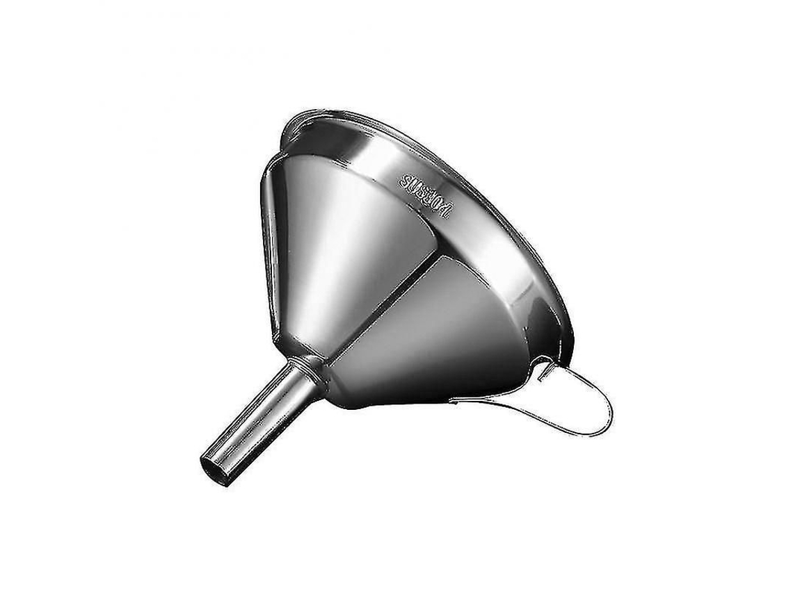 Funil De Aço Inoxidável Com Filtro Removível, 3 Tamanhos (s/m/l), Prata, Para Líquidos E Ingredientes Secos