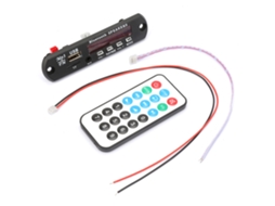 Módulo de áudio decodificador de cartão TF USB sem fio de 12 V com controle remoto para rádio de carro