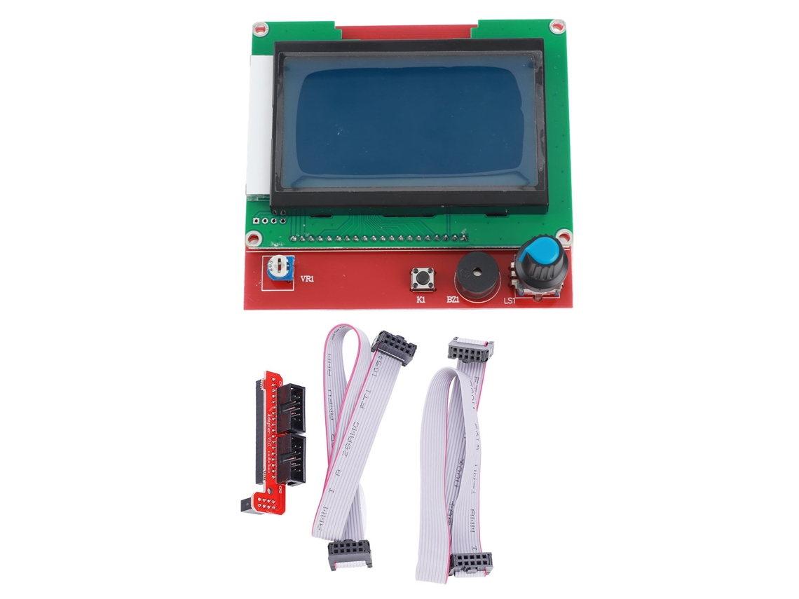 Módulo de Controle LCD 12864 para Impressora 3D com Tela e 2 Linhas | S/MARCA