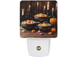 Luminárias Noturnas De Parede Com Plugue, Em Formato De Balde Doces, Com Sensor De Luz Led, Luz Branca Quente E Suave