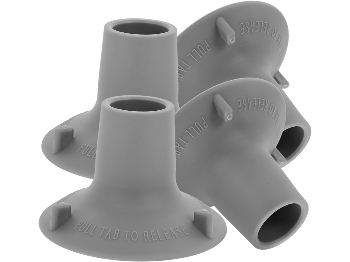 Lifkome Conjunto De 4-protetores Pés Cadeira Antiderrapantes Em Tpr Para Chuveiro E Assento Banheira, Compatibilidade