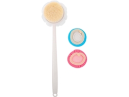 Escova Ergonômica Para As Costas Com Cabo Antiderrapante, Escova Esfoliante Suave De Dupla Face, 1 Peça Para Esfoliação