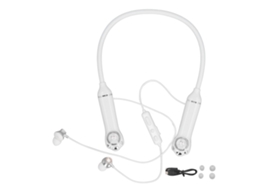 Fones de Ouvido de Pescoço Bluetooth 5.3 com Iluminação RGB e Estéreo para Academia Branco