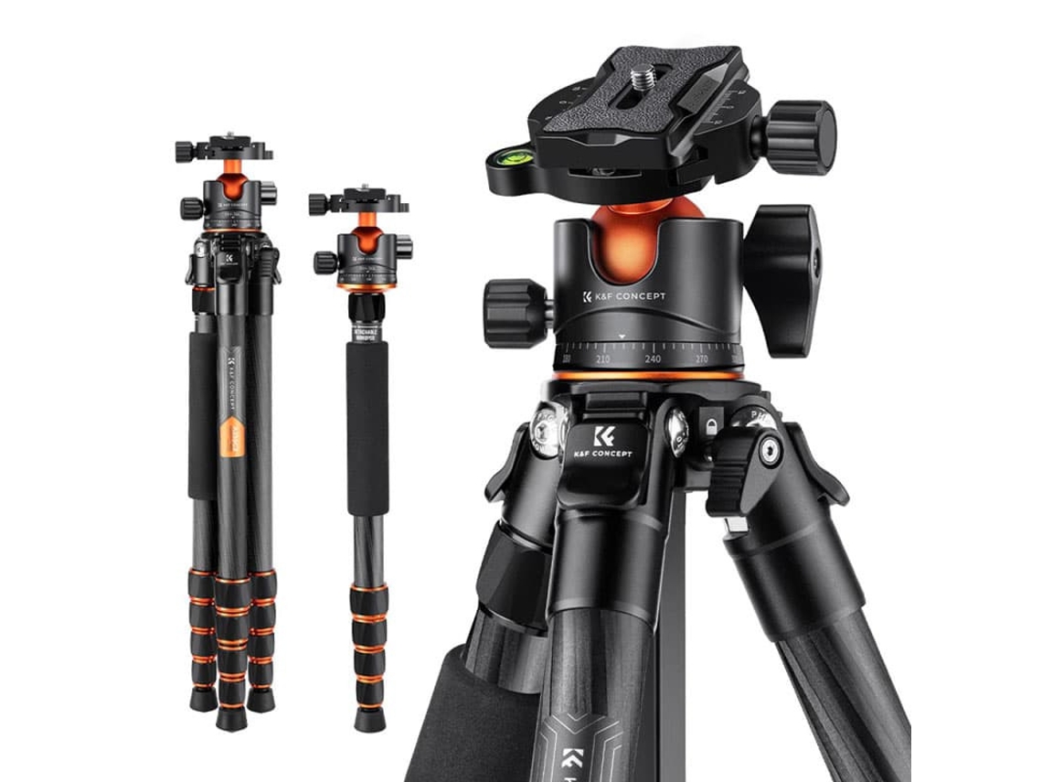 Tripé de Carbono KF Pro + Cabeça de Bola Bh 36l