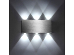 Lâmpada De Parede Led 6w 700lm Branco Frio 85v-265v Com Vida Útil 50000h Para Interiores