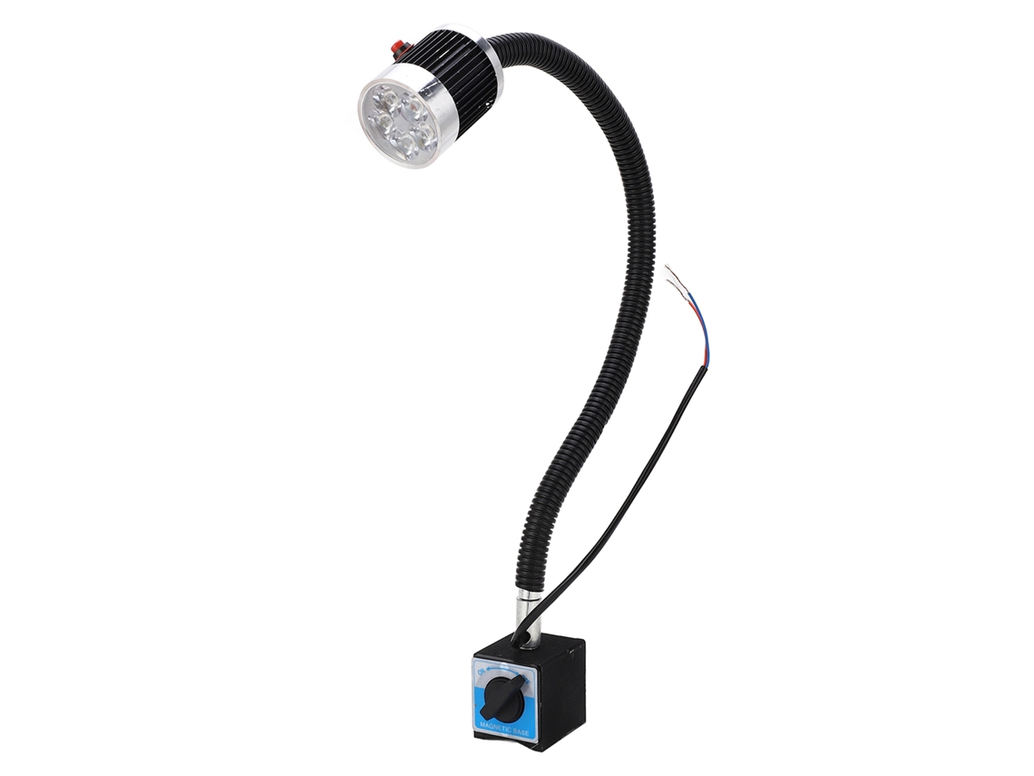 Lâmpada Led Para Máquinas Com Base Magnética Flexível