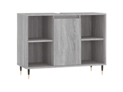 Bathroom Cabinet, Bathroom Cabinets Vidaxl Cinzeto Madeira Processada (n/a)