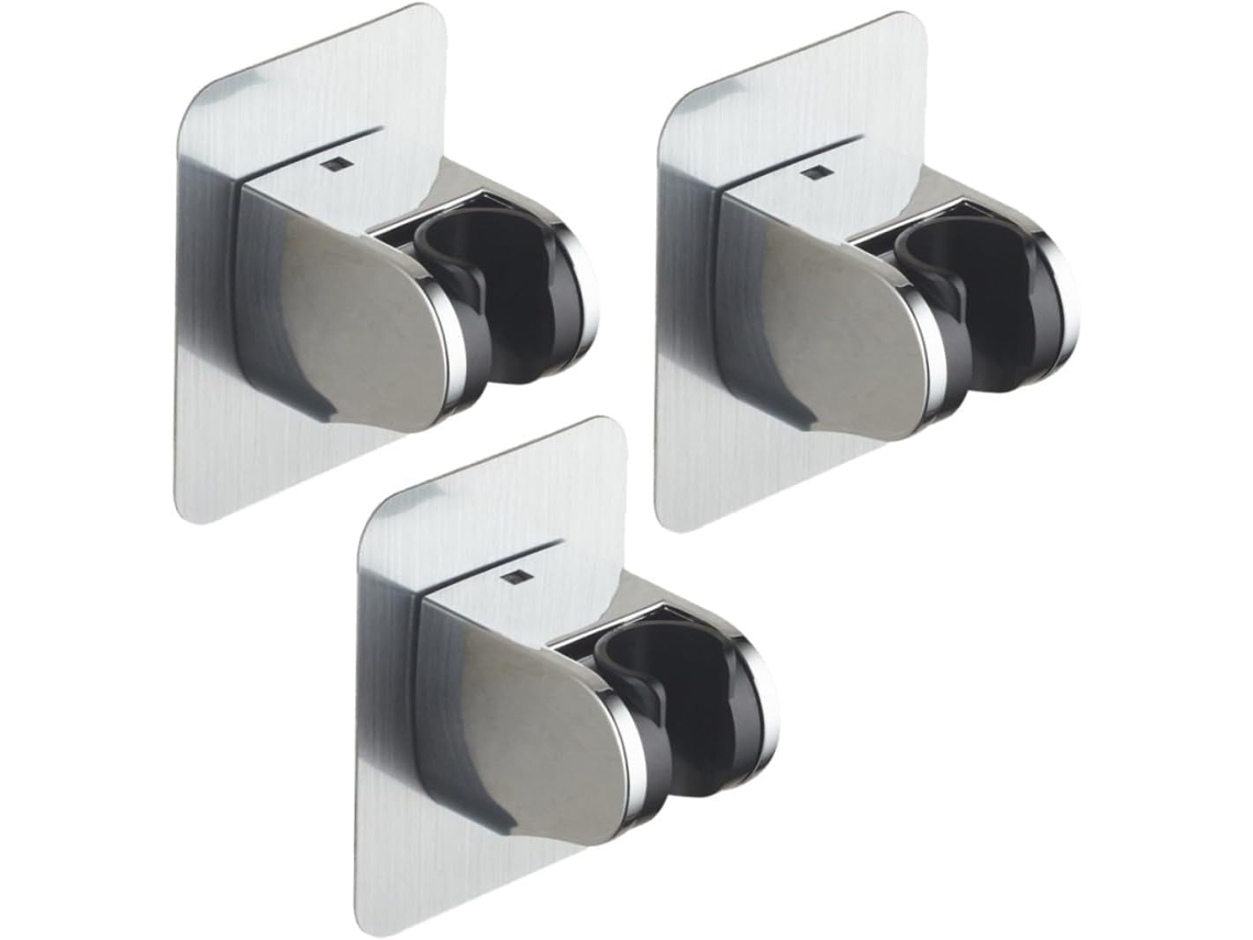 Suporte Adesivo Para Chuveiro Childweet, Em Abs, Conjunto De 3 Peças Com Ajuste Ângulo Em 7 Níveis Para Uso Doméstico