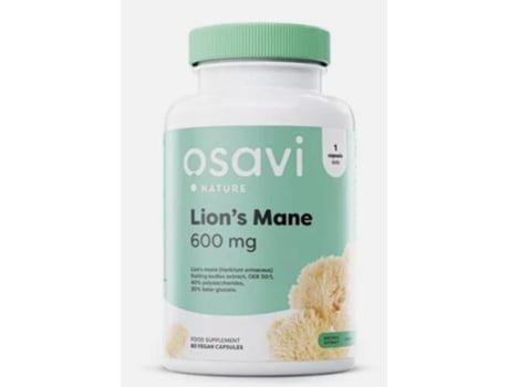Juba De Leão 600 Mg 60 Cápsulas Vegan Osavi