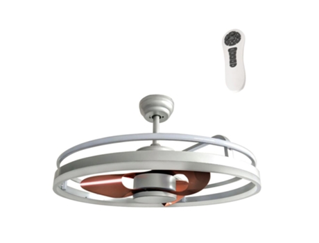 Ventoinha de Led Dc Agra 2*21W Cct 700Mm Prata CRISTALRECORD