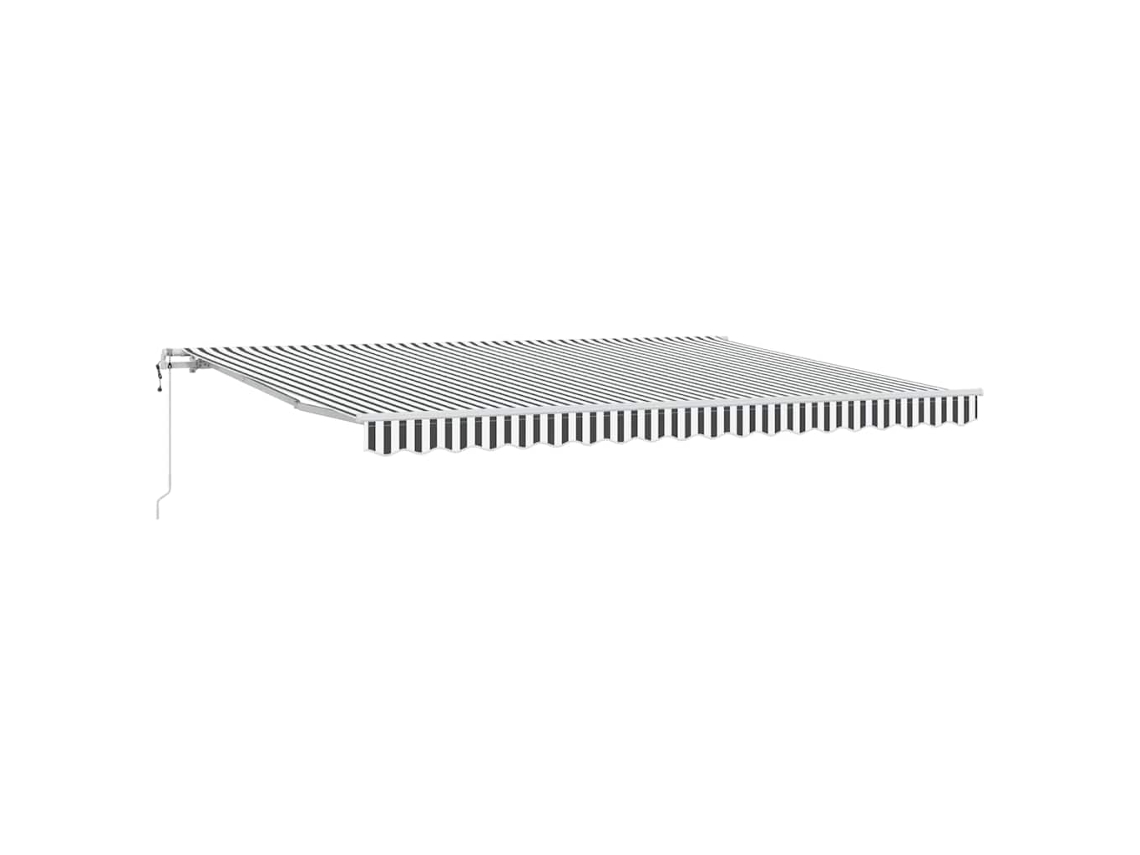 Toldo Retrátil Automático 450x300cm Antracite e Branco MAISON EXCLUSIVE