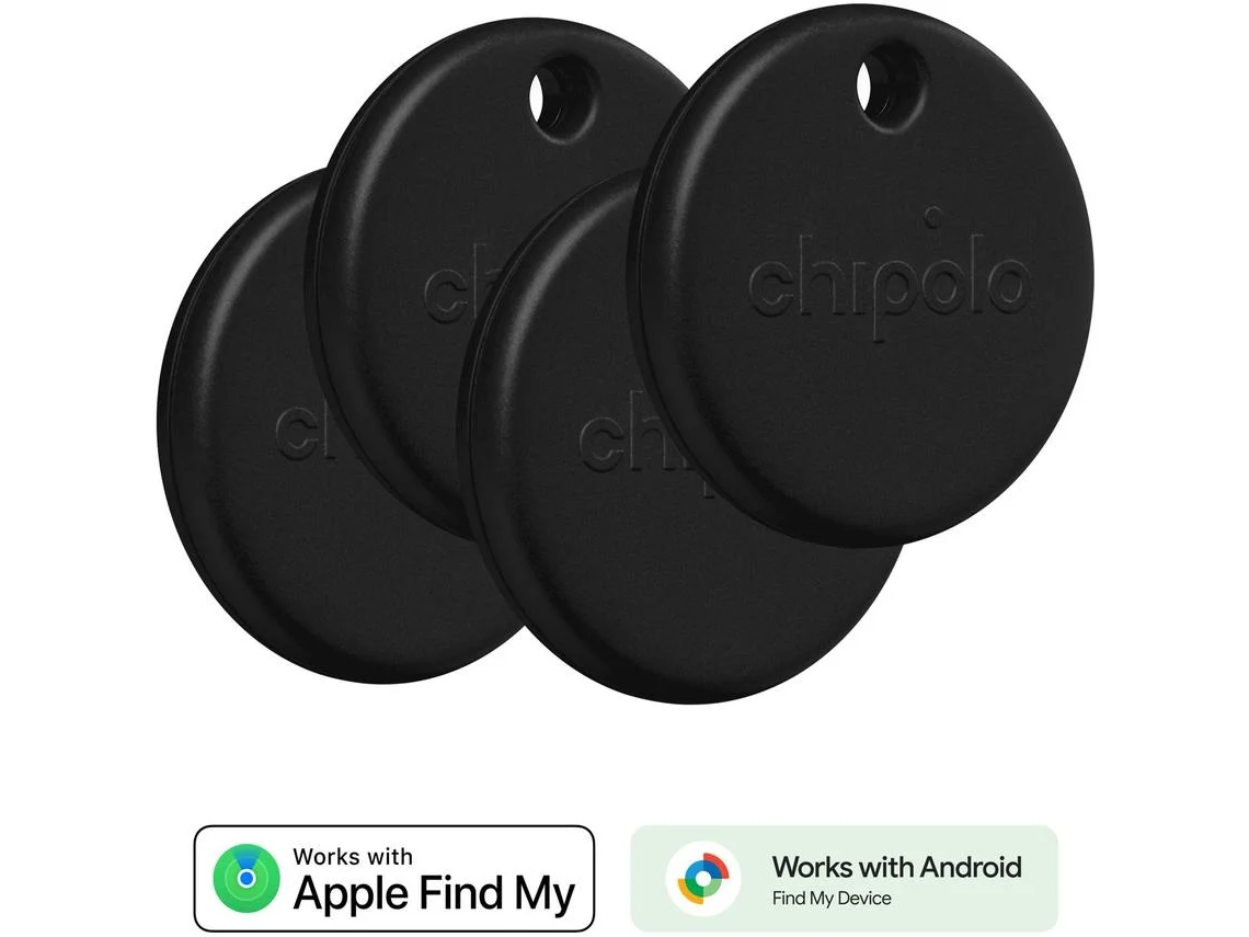 Localizador CHIPOLO Pop (4 unidades - Preto)